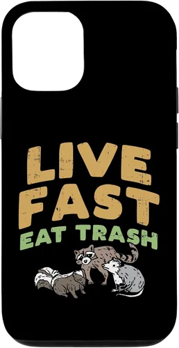 Vista 26 de iPhone 16 Fast Live Eat Trash Raccoon Opossum Skunk Street Cats Gift Case