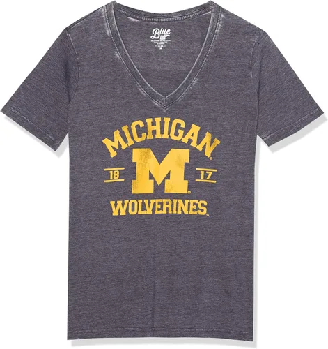 Vista 7 de Blue 84 NCAA Camiseta de mujer de tres combinaciones con mascota