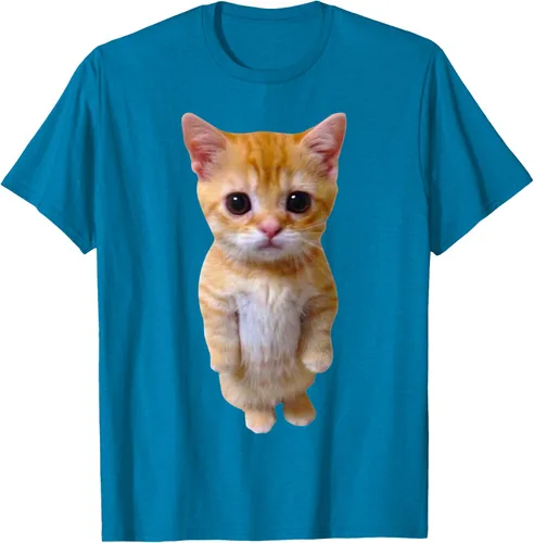 Vista 8 de El Gato Meme Sad Crying Cat Munchkin Kitty Meme Camiseta de moda Small Negro