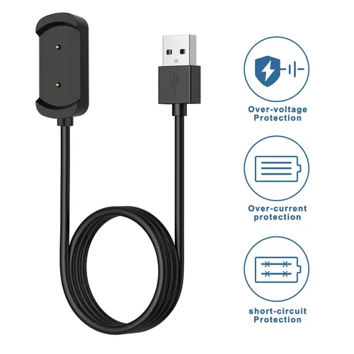 Vista 5 de Oumida Cargador compatible con Amazfit T-Rex (solamente), cable de carga magnético USB tipo A de repuesto para accesorios de reloj inteligente