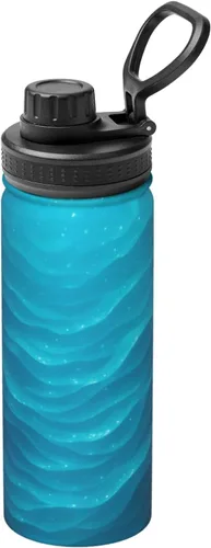 Vista 14 de Colorful Clouds Printed Insulated Water Bottle, 18oz Stainless Steel Funny Travel Mug, Leakproof Hot & Cold for Sports, Gym, Hiking