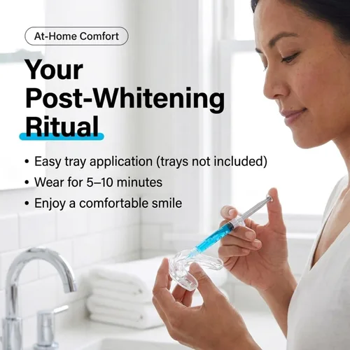 Vista 5 de Gel de remineralización, 5 jeringas de gel. Remineraliza y reduce la sensibilidad de los dientes después del blanqueo.