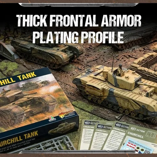 Vista 4 de Wargames Delivered - Warlord Games Bolt Action Tank War - British Churchill Tank, Miniaturas de la Segunda Guerra Mundial, figuras de acción