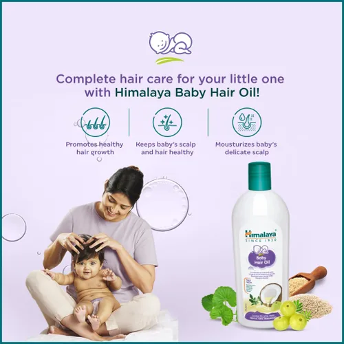 Vista 4 de Himalaya Aceite para el pelo del bebé, 3.4 fl oz