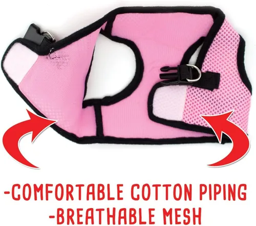 Vista 6 de Weebo Pets Soft'n'Safe - Arnés ajustable para perro (rosa, XS)