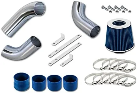 Vista 4 de R&L Racing Sistema de admisión de aire frío de 3.5 "para Chevrolet Silverado 99-07 1500/2007 1500 Classic 4.3L V6 Negro