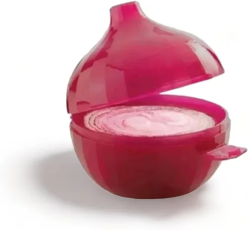 Vista 3 de Tupperware Recipiente de cebolla Rojo Púrpura