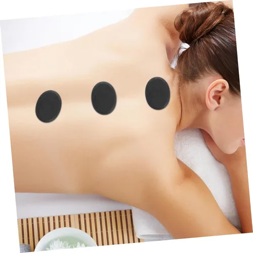 Vista 6 de Healeved 10 Uds. Masaje Energético Piedra Calentada Masajeador Aceites Esenciales para Masajeador Facial Masaje Facial Rocas Grandes Juego