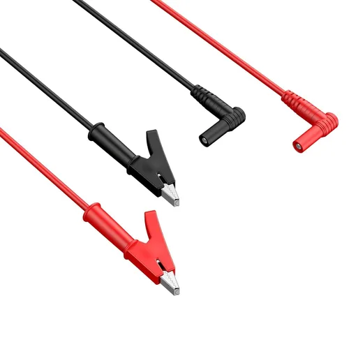 Vista 5 de Proster 4mm Enchufe Banana a Pinza de Cocodrilo - Cable de prueba eléctrica flexible de cobre puro de 15A 1000V de un metro para pruebas