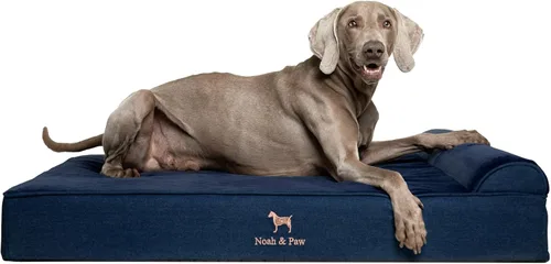 Vista 16 de NOAH & PAW Cama pequeña para perros, 20 x 15 x 6.5 pulgadas, cama para gatos de interior, espuma viscoelástica ortopédica de cáscara de huevo Verde