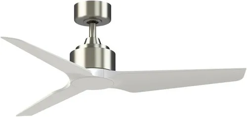 Vista 20 de Fanimation TriAire Custom 48 In Ceiling Fan, Black, Black Blades Light kit sold separately. Damp rated for indoor/outdoor use. Remote included.