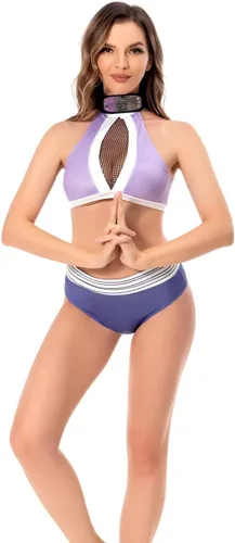 Vista 3 de Anime Swimsuit Womens Two Piece Bathing Suit Cosplay Bikini Set Swimwear