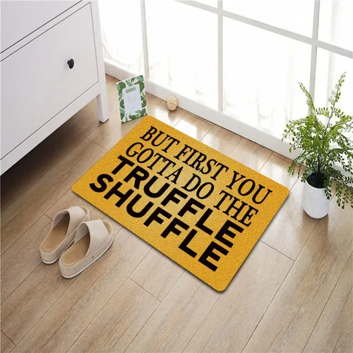 Vista 2 de FunXiLin Divertido tapete de bienvenida (23.6 x 15.7 pulgadas) tapete antideslizante de regalo personalizado para decoración del hogar en puerta