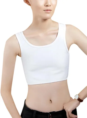 Vista 2 de Aivtalk Lesbiana Tomboy Chest Binder Tank Top Transpirable Super Flat Compresión Sport Corset