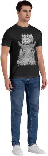 Vista 6 de Morbid Angel T Shirt Men's Summer Round Neck Trend Fashion Short Sleeve T Shirt Sports Fitness Cotton Shirt Tops