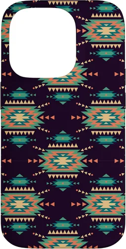 Vista 17 de Unique Western Black Turquoise Navajo Aztec Pattern Case for iPhone 17