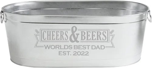 Vista 30 de Let's Make Memories Crea tu propia bañera de bebidas personalizada con soporte, tina de bebidas personalizada, esencial de entretenimiento único