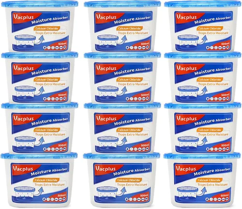 Vista 7 de Vacplus Absorbedores de humedad, cajas absorbentes de humedad de 10.5 onzas que atraen la humedad adicional de tu baño, armario, cocina y estudio