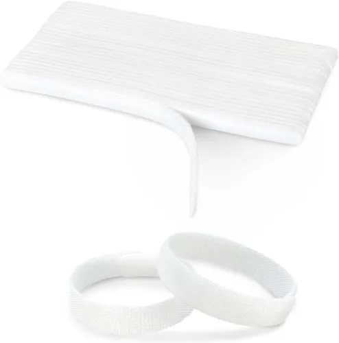 Vista 12 de 50 piezas de bridas reutilizables para cables, gestión de cables ajustable, organizador de cables, organizador de bridas, bridas de alambre Blanco +