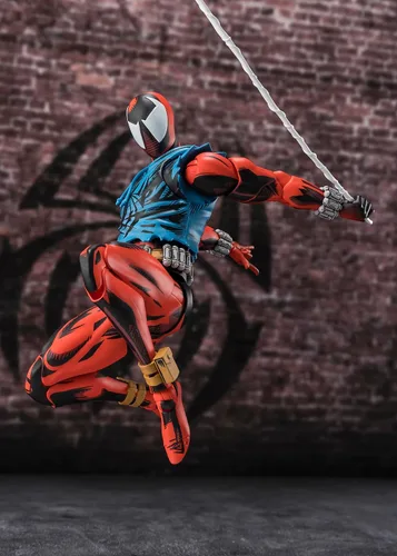 Vista 4 de TAMASHII NATIONS - Spider-Man: Across The Spider-Verse - Figura de acción Araña Escarlata