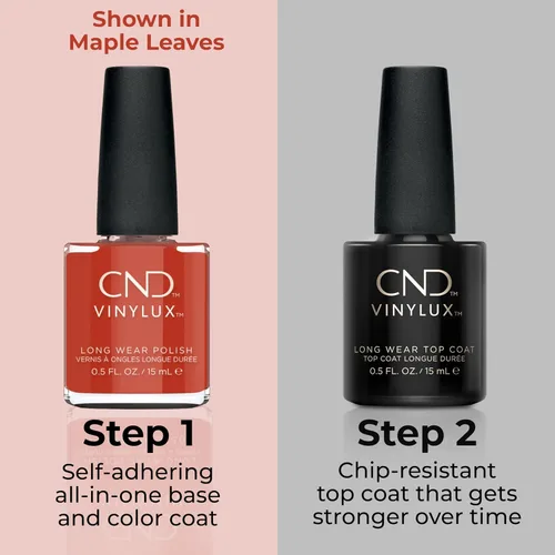 Vista 4 de CND Vinylux - Esmalte de uñas naranja de larga duración, color resistente al brillo y al astillado, 0.5 onzas líquidas Vela del Día B #322