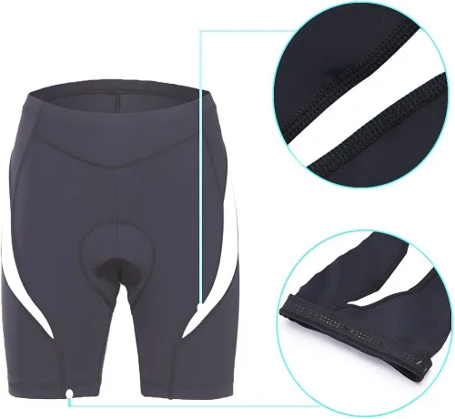 Vista 5 de beroy Women Breathable Bike Shorts, Cycling Shorts with 3D Gel Pad
