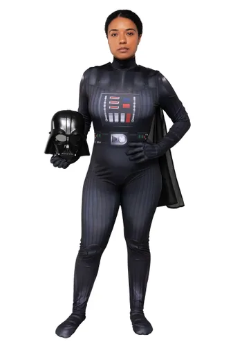 Vista 8 de Disfraz Zentai de Darth Vader para Mujer Multicolor