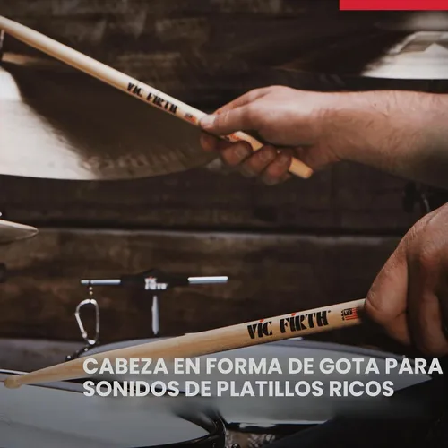 Vista 3 de Baquetas Vic Firth clásicas 5A, Custom
