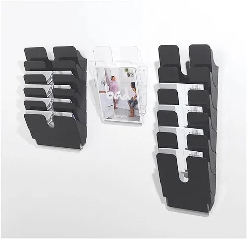 Vista 5 de Durable FLEXIPLUS 2 - Soporte para literatura de retrato A4 Transparente Soporte para documentos montado en la pared Perfecto para volantes