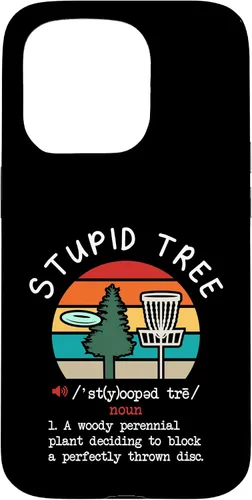 Vista 14 de Disc Golf Stupid Tree Funny Disc Golfing Lover Player Gift Case for iPhone 17
