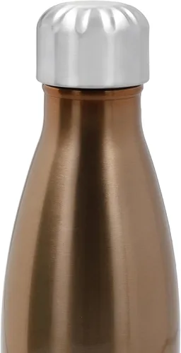 Vista 7 de S'well Botella de agua original, pirita, 16.9 fl oz. Botella de bebidas aislada al vacío que mantiene las bebidas frías y calientes, botella