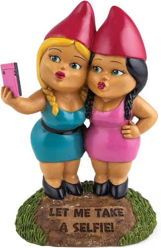 Vista 9 de BigMouth Inc Little Mer-gnome - Estatua de gnomo de jardín, divertida figura para césped y patio al aire libre, decoración de escultura de regalo