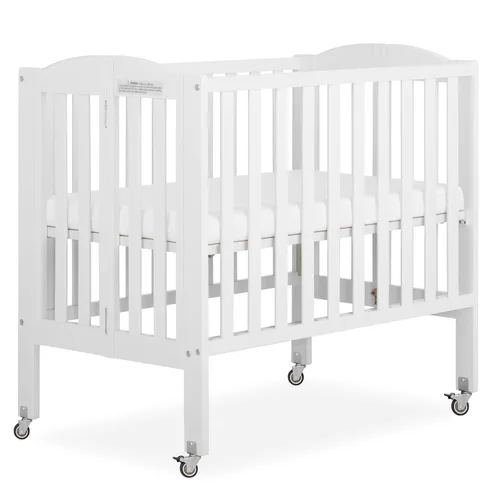Vista 14 de Dream On Me Mini cuna portátil 2 en 1, cuna de bebé de tamaño no matrimonial para espacios pequeños, 2 alturas de colchón, diseño compacto de viaje