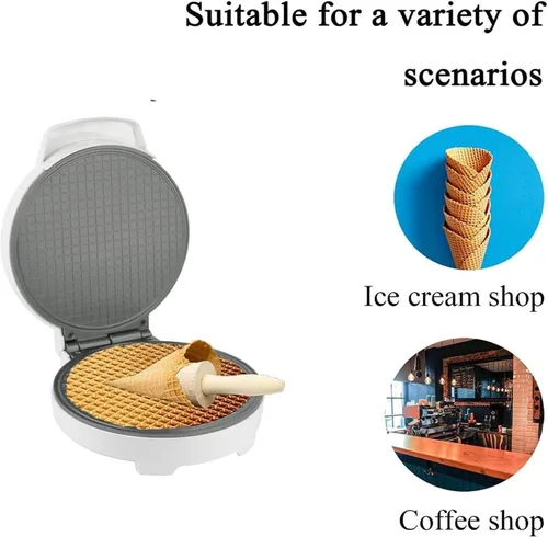 Vista 2 de Máquina de pan Máquina de desayuno casero Máquina de rollo de huevos Máquina de bandeja para hornear eléctrica Máquina de cono de helado casero