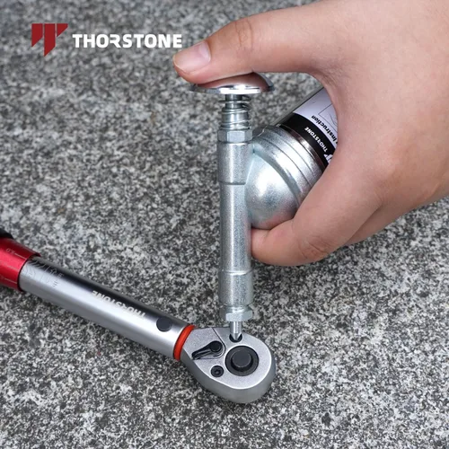Vista 6 de Thorstone Mini pistola de grasa de 3 onzas, diseño de una mano con boquilla