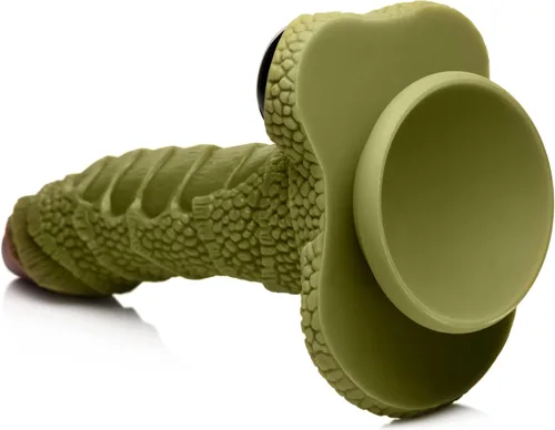 Vista 6 de CREATURE COCKS Swamp Monster - Consolador hecho con silicona de alta calidad para hombres, mujeres y parejas, juego de rol de fantasía, arnés