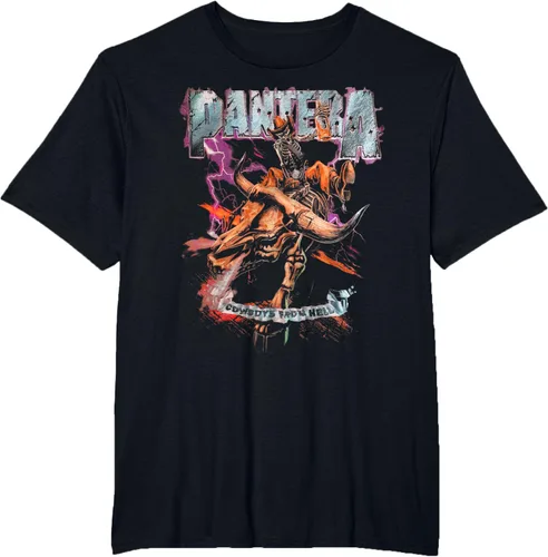 Vista 4 de Pantera Camiseta de manga corta oficial de Cowboys From Hell Riding Skeleton