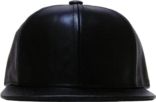 Vista 4 de KBETHOS Gorra de béisbol de cuero genuino de Bill Fabricado en Estados Unidos