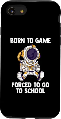 Vista 13 de iPhone 15 Born To Game - Astronauta de videojuegos - Funda para juegos de computadora