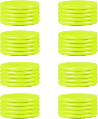 Vista 17 de 15 colores disponibles Buena elasticidad 8-45 piezas de raqueta de tenis/paletas de pickleball/squash anillo de silicona raqueta agarre bandas