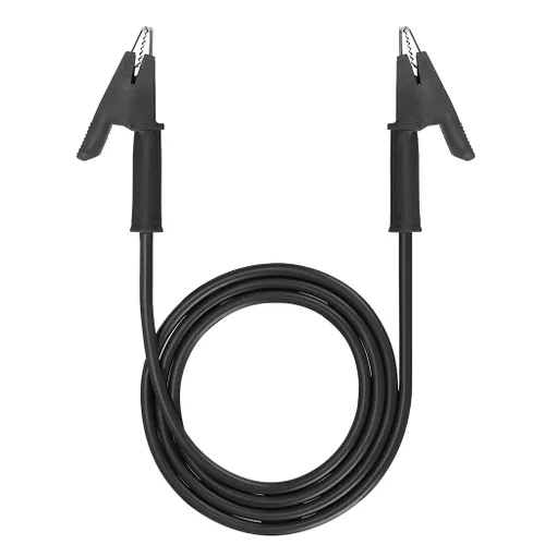 Vista 6 de Sumnacon Clips de cocodrilo de doble extremo, cable de cable de prueba de 15 A con clips aisladores, 2 cables flexibles de prueba de 3.3 pies