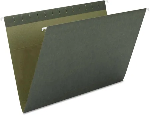 Vista 6 de Smead Carpeta colgante de archivos, sin pestañas, tamaño oficial, verde estándar, 25 por caja (64110)