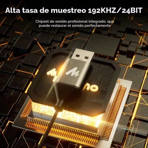 Vista 4 de MAONO Micrófono USB Lavalier, 192KHZ/24BIT Enchufa y usa Omnidireccional Micrófono de solapa Clip de collar de camisa para PC, computadora, Mac