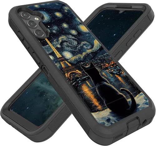 Vista 43 de Diseñada para Galaxy A17 5G de 6.7 pulgadas, resistente, resistente y duradera, a prueba de golpes, híbrida de doble capa, funda protectora de doble