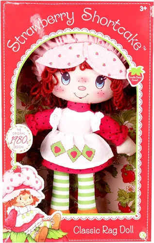 Vista 2 de Strawberry Shortcake Retro Classic - Muñeca suave, para niños de 3 años en adelante, los estilos pueden variar