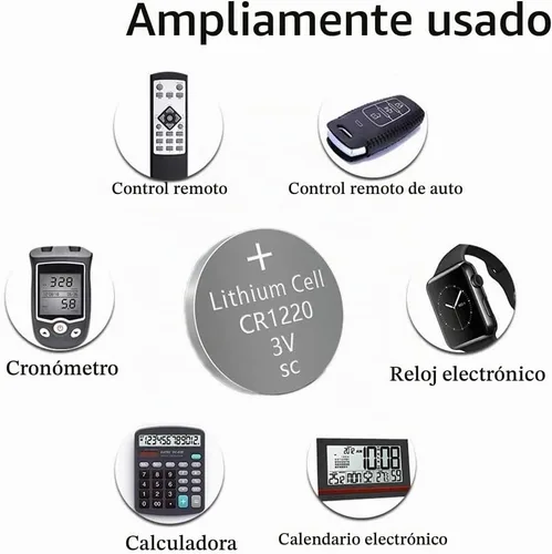 Vista 4 de SKOANBE 12PCS 1220 botón moneda celda CR1220 batería