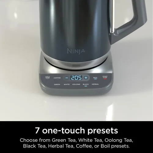 Vista 2 de Ninja KT200BL - Hervidor eléctrico de temperatura de precisión, 7 tazas Azul inoxidable
