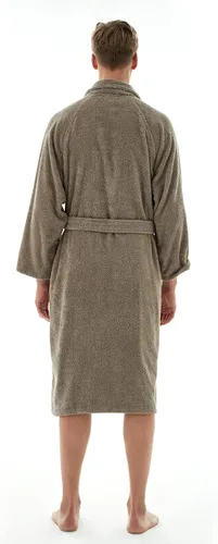 Vista 2 de Ghui Bathrobe Terry Bathrobe Men,100% Cotton Terry Cloth Robes with Shawl Collar