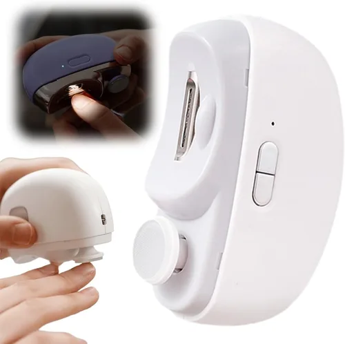 Vista 9 de Cortaúñas eléctrico, 2 en 1, cortaúñas eléctrico 2 en 1, recortador de uñas multifuncional con 2 velocidades ajustables para personas mayores, niños