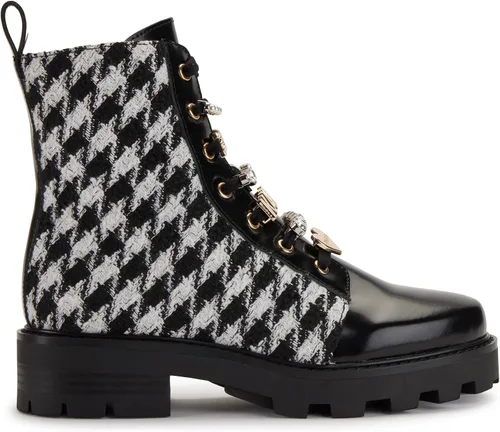 Vista 5 de Karl Lagerfeld Paris Botas de combate mela-combat para uso diario para mujer